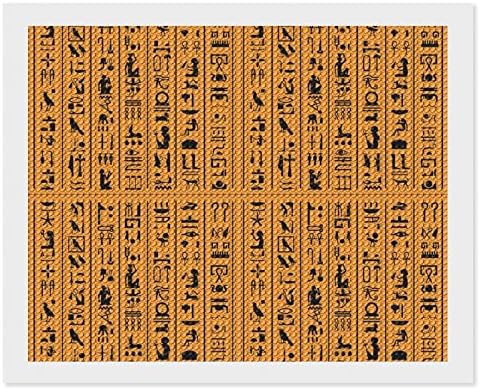 Египетски хиероглифи или антички Египет букви Дијамантски комплети за сликање 5д DIY целосна вежба Rhinestone Arts Wallид декор