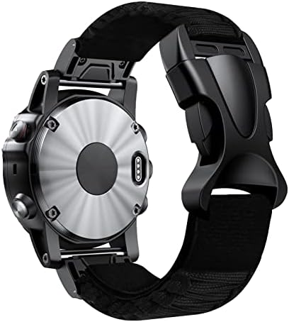 Ndjqy 22 26mm Платен најлон QuickFit Враќање на лентата за Fenix ​​7 7x 6x 6 Fenix ​​5x 5 Plus 3 3HR 935 945 S60 Watch Silicone Watch Bandband