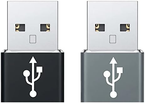 USB-C женски до USB машки брз адаптер компатибилен со вашиот Samsung SM-T595 за полнач, синхронизација, OTG уреди како тастатура, глушец,