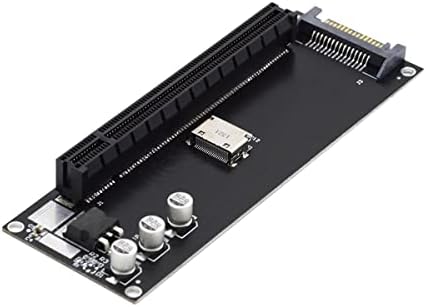 Cablecc Oculink SFF-8612 SFF-8611 до PCIe PCI-Express 16x 4x адаптер со SATA Power Port за графичка картичка Mainboard