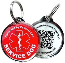 Услуга за домашни миленици за кучиња QR код за идентификација на код обезбедува симбол за медицинско предупредување, профил на миленичиња