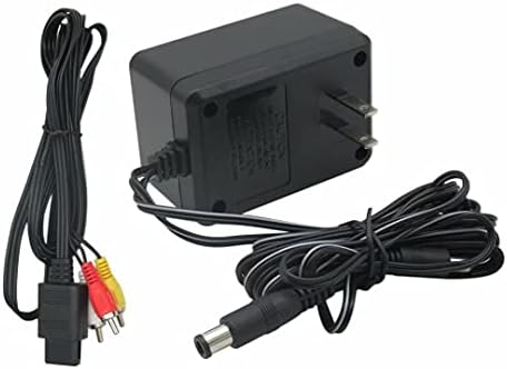 Jrshome Premium AC адаптер за напојување и кабел за AV за Super Nintendo SNES Systems