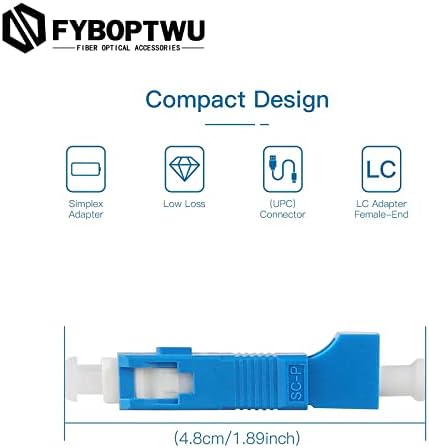 FYBOPTWU - 1PC SC машки до LC Femaleенски UPC адаптер визуелен дефект Локатор на влакна Адаптер Хибриден оптички влакна Адаптер за адаптер за спојување на оптички влакна UPC