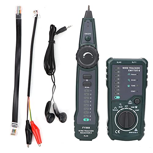 Телефонски тестер за телефонски кабел FY868 RJ45 RJ11 Линија Пронаоѓач на жица за трагач за трагач