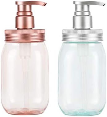 Doitool Shampoo Dispenser 2 парчиња шишиња за диспензери за сапун Пластична пумпа за полнење празни шишиња за лосиони за шампон