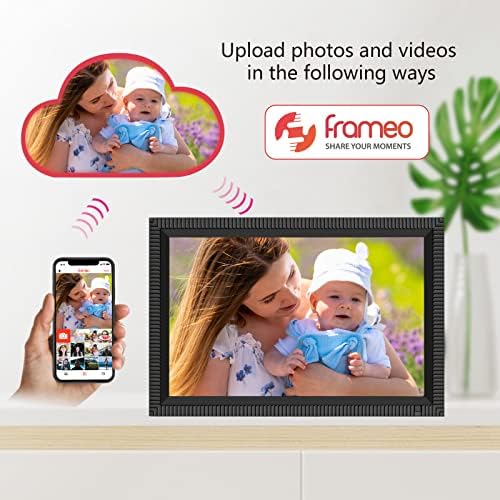 FRAMEO 10.1 Инчен Паметен WiFi Дигитален Фото Рамка 1280x800 IPS Лцд Екран На Допир, Автоматско Ротирање, Сензор За Движење, Вграден