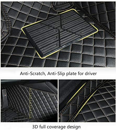 Suremart Прилагодена автомобилска подот за подот за Infiniti Q50 2014-2019 Заштита луксузен кожен материјал абење отпорен автомобил