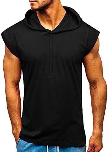 Фитнес мускуларна маица на отворено класичен тенок резервоар врвови цврсти полови кошули за мажи за мажи бодибилдинг тесни врвови за сушење
