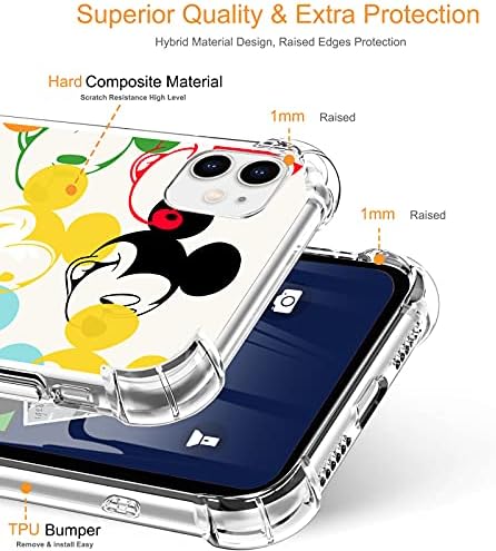СУНТОНИО Дизајниран За Iphone 11 Случај [Никогаш Жолта] Јасна &засилувач; Заштитен Капак На Телефонот Отпорен На Удари Тенок Тенок