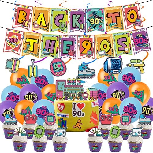 90 -тина забава ги снабдува роденденските балони торпи за торбички за висини на тематски украси на тематски партии на 90
