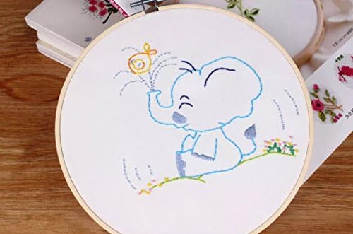 Комплет за везови за почетник слатко животно дизајн DIY Home Wallид декор Мал слон