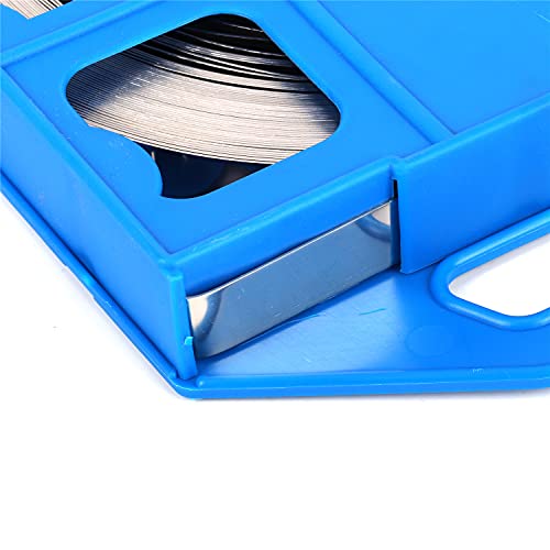 Аивфл лента за капнување од не'рѓосувачки челик 100 стапки 3/4 ширина x 0,02 дебели ленти светло annealed не'рѓосувачки кабел во сина