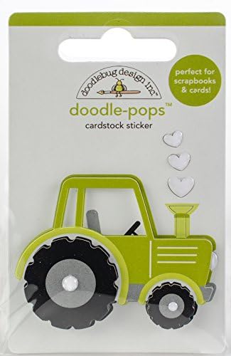 Doodlebug Design Inc. Doodle-pops 3D STCKR, САД: една големина, доверлив трактор