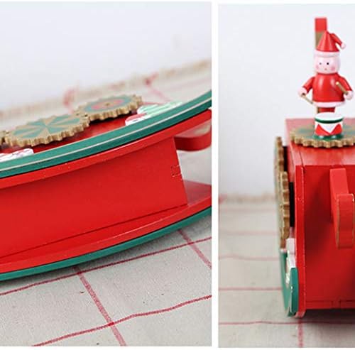 Злбиб рака лета дрвена лулкачка коњска кутија Божиќна кутија Божиќна маса украси Божиќни украси Деца подароци