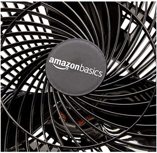Основи на Амазон 3 Брзина Мала просторија на воздушниот циркулатор вентилатор, сечило од 11 инчи, црно