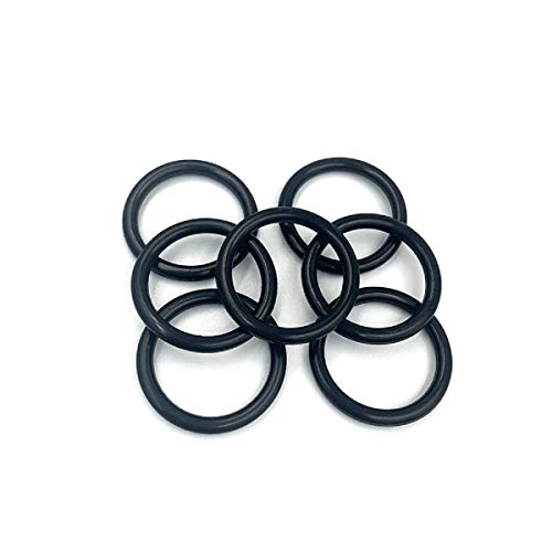 Нитрилна гума О-прстени, 7,5мм ОД 1,5 мм ширина, метричка буна-n тапа О-прстени тркалезни запечатувачки запечатувања црни 50 парчиња