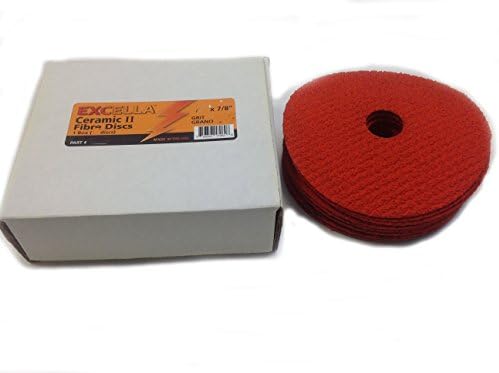 Sungold Abrasives 17264 50 Git Excementa Disc на портокалова керамичка влакна, 4-1/2 x 7/8 Централна дупка