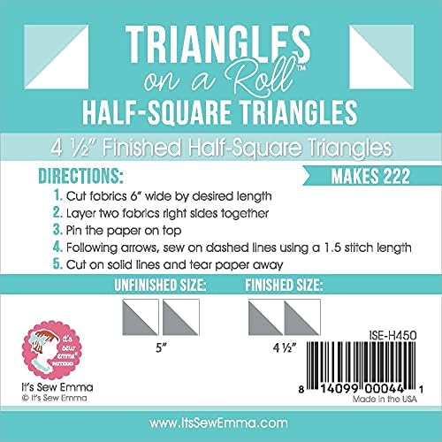 Триаголници на ролна половина квадратна хартија-мрежа, 4,5 , H450