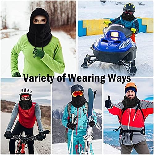 Балаклава ветровитоична зимска маска за лице топла руно ски -маска за мажи и жени ладно време мотоцикл велосипед велосипед за време