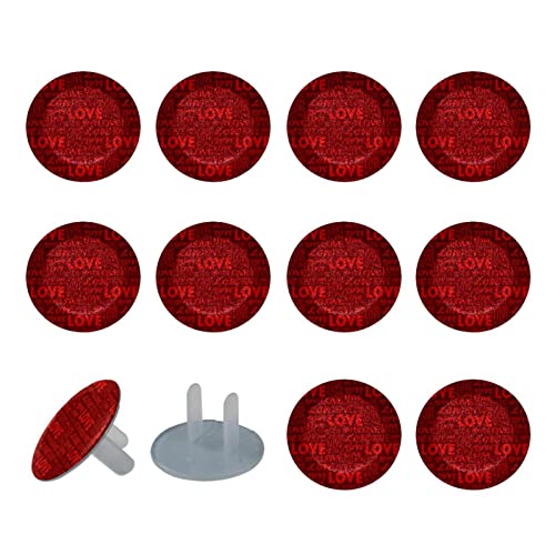 Обвивки на приклучокот за излез 24 пакувања, Заштитник на Lemberубовна буква Црвен приклучок, со 2-тркалезни пластични приклучоци