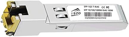 ISZO Gigabit Bopper SFP Port Module, 1,25g SFP до Ethernet RJ45, 10/ 100/1000Mbps, DDM, компатибилен со Cisco, Mikrotik, Tplink,