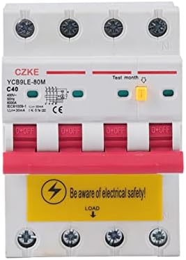 Gummy YCB9LE-80M 4P преостаната струјно прекинувач со струја и заштита од истекување 230V RCBO MCB 30MA 6-80A