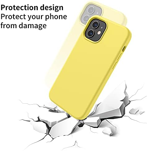 Abitku компатибилен со iPhone 12 Mini Case, [Silky Series] Тенок течен силиконски целосен заштита на телото на телото од 5,4 инчи,