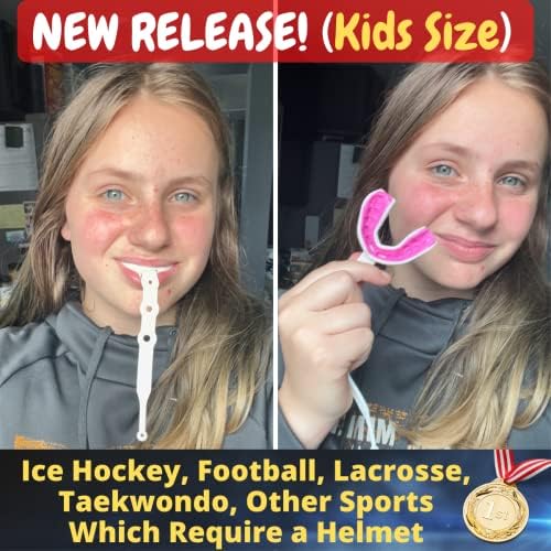 Орален март -врзан чувар на устата за фудбал, лакроза, хокеј на мраз, таеквондо, фудбал на знаме - спортски уста со каиш за колеџ фудбал, хокеј