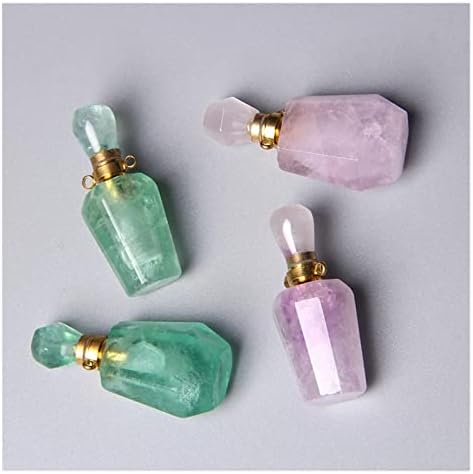 Опселе парфем шише приврзок за накит што прави ѓердан дифузер за есенцијално масло од приврзок за шише со шише со природен камен