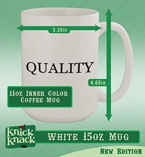 Подароци на Ник Нок handicap - 15oz керамичко бело кафе, бело