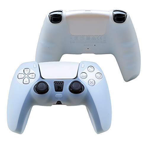 PS5 Контролер зафат, Силиконска покривка на Силиконска кожа за PS5 GRIPS PlayStation 5 Контрола на насловните страни за заштитник на ракави Видео игри со FPS Pro Thumbs Grips Caps