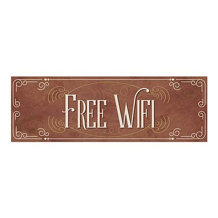 CGSignLab | Слободен WiFi-Викторија КартичкаПрозорец Прицврстување | 36x12