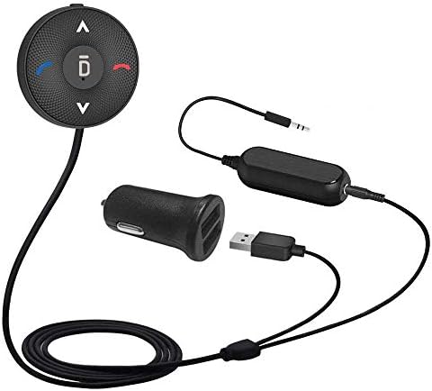Besign Bluetooth 4.1 Комплет За Автомобили За Без Раце Зборување И Стриминг На Музика, Безжичен Аудио Приемник Со ДВОЈНА Порта USB Полнач