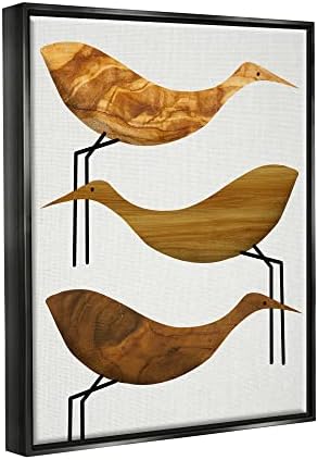 СТУПЕЛ ИНДУСТРИИ Апстрактни дрвени обрасци штркови Рустикални птици, дизајн од Дафне Полсели