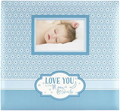 MCS Expandable Album со 10-страници за бебиња со бебиња со насловната страница за отворање на фотографии и страници од 12 x 12