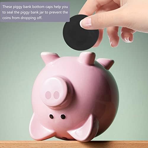 Zerodeko Coin Bank 20pcs Piggy Bank Plugs, тркалезна гума за заштеда на кутија за заштеда на пари, стоп -стопер за свињи за заптивки за заптивања