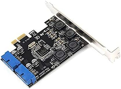 PCI-E X1 до 2 Порти 19 PIN USB 3.0 Заглавие PCI Експрес До Двојна 20 PIN USB 3.0 Картичка
