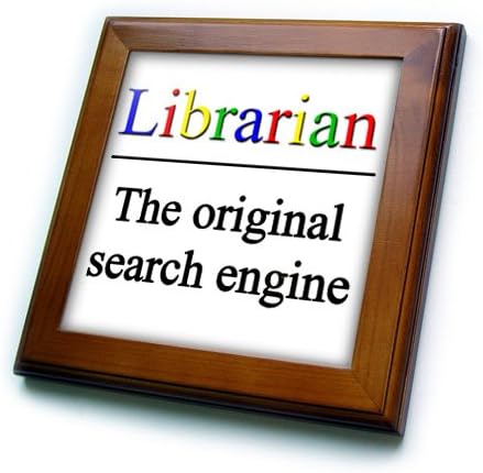 3дроуз 3д Роуз Библиотекар Оригиналниот Пребарувач-Врамена Плочка, 8 на 8-инчен