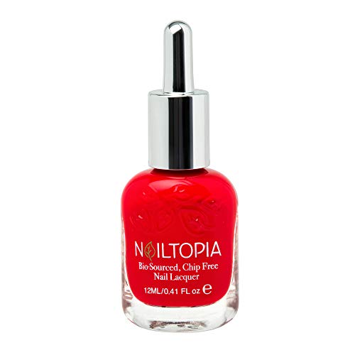 Nailtopia Bio -извори, чип без лаки за нокти - сите природни, зајакнување на биотин и полски полски инфузија - отпорна на чипови - брзо сува,