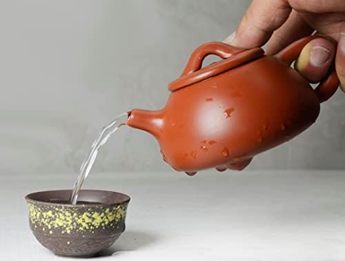 Чајник кинески јиксинг 6oz/200ml бродски камен стил зиша садови за црвен чај за лабав чај