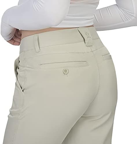 Panенски панталони за голф се протегаат лесна директна нога брза работа случајна со 5 џебови