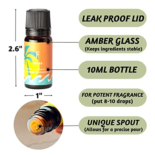 Есенцијално масло за есенцијално масло за дифузери за дома, сет од 6 премија масло од мирис или масла од ароматерапија, мириси