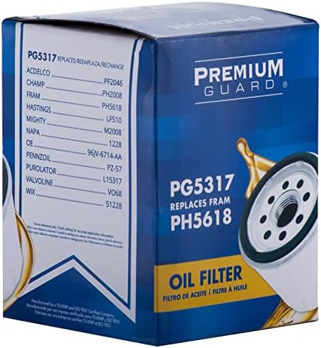 PG Стандарден филтер за масло PG5317 | Одговара 2010-1984 Форд, Линколн, Ланд Ровер, Јагуар, Бентли
