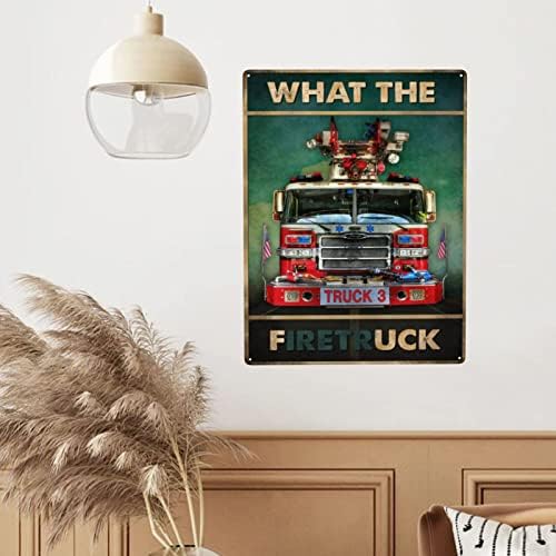 Wzvzgz што е пожарникарскиот пожарникар калај метален знак за забавно декорација за домашна кујна бар соба гаража гроздобер плака за плакат