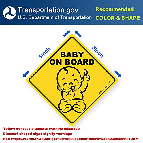 2022 Дизајн- Бебе на налепница на налепница, табла за бебиња, налепница за бебиња, декорација за бебиња, Министерство за транспорт