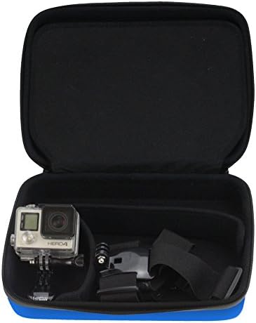 Navitech Blue Heavy Duty Rugged Hard Case/Cover компатибилен со спортската камера Akaso EK7000