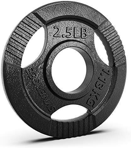 Плочи за тежина од леано железо со синерги со 2 ”отворање за вежби за бодибилдинг, олимписки и тренинзи за кревање на електрична енергија.