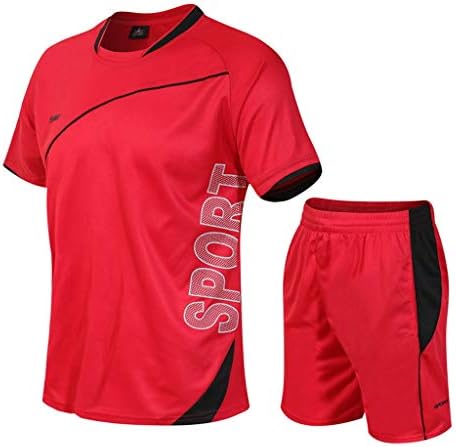 Летни облеки за мажи Xiloccer, случајно брзо сушење еластични кратки ракави кратки панталони, спортски спортски костум за спортска