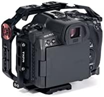 Tilta целосен кафез на камера компатибилен со Canon R5C - Black | Додатоци за монтирање w/розета, ладен чевли, М3 и 1/4 -20 нишки