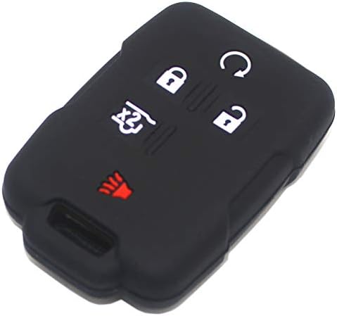 Ezzy Auto Пар Црн силиконски гумен клуч за клучеви за клучеви за клучеви за клучеви за клуч за клучеви за куќиште за куќиште за